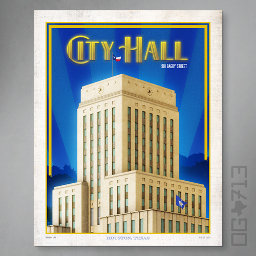 Houston Landmark Series - City Hall