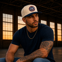 Load image into Gallery viewer, OG 713 Seal - Snap Back - Navy/Orange