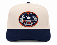 Load image into Gallery viewer, OG 713 Seal natural crown navy brim five-panel hat