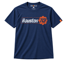 Load image into Gallery viewer, OG 713 Houston 713 Fallout T-shirt in Navy