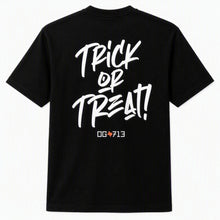 Load image into Gallery viewer, OG 713 Trick or Treat Halloween T-Shirt back with Trick or Treat graphic