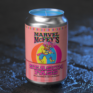 "Marvel McFey's Summer Shandy" - Beer Can Candle