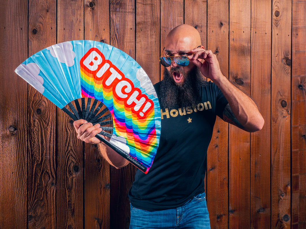 BITCH! - Bamboo Hand Fan