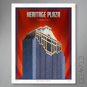 Houston Landmark Series- Heritage Plaza