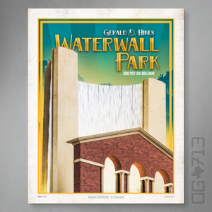 Houston Landmark Series - Waterwall Park