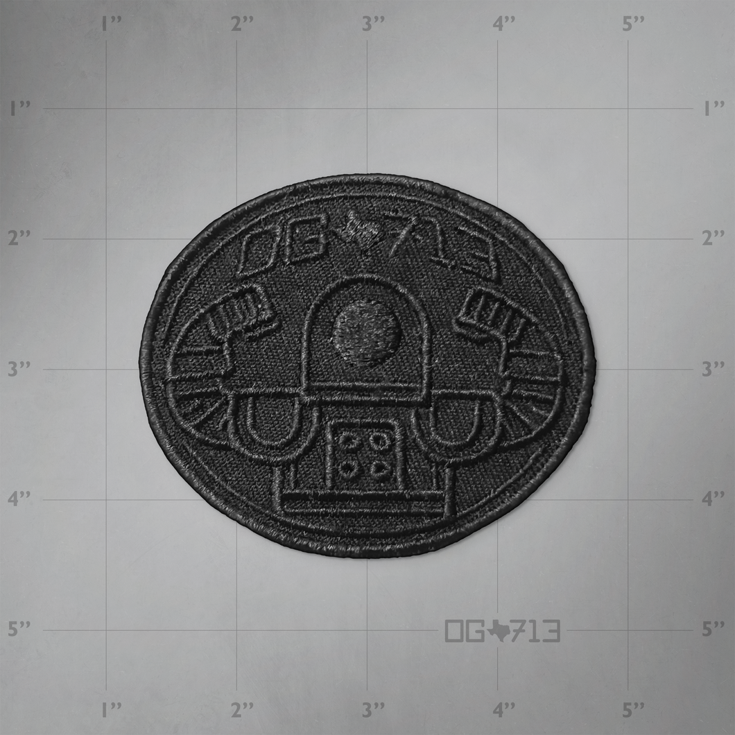 OG713 Seal (Blackout Version) - Embroidered Patch